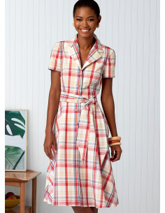 Dress, shirt, belt, and scarf pattern - Butterick 6843 2