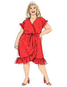 Dress and belt pattern - Butterick 6873 2