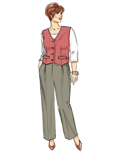 Butterick 6902 - Vest, Pants, and Shorts Pattern