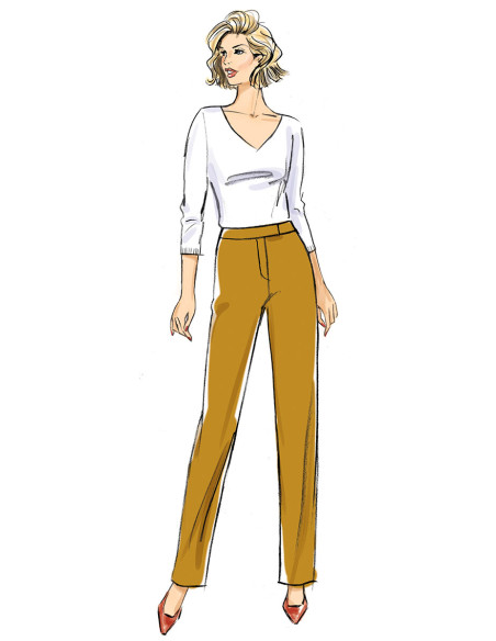 Pants pattern with belt - Butterick 6910
