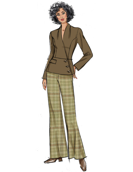 Jacket and pants pattern - Butterick 6915