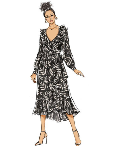 Dress and belt pattern - Butterick 6926