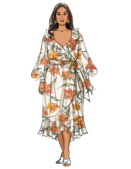 Dress and belt pattern - Butterick 6927
