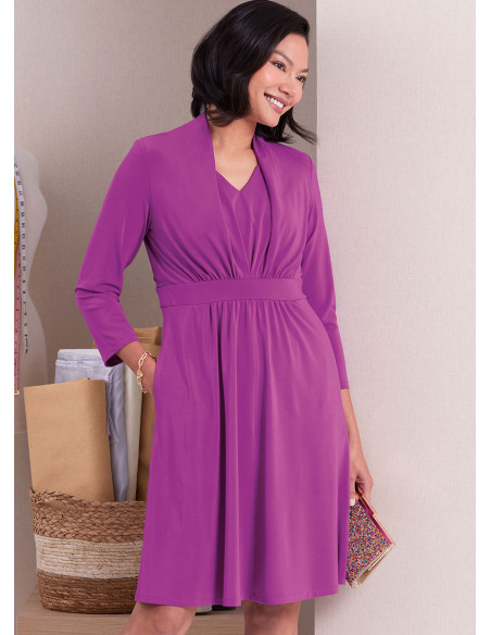 Knitted Dress Pattern - Butterick 6940