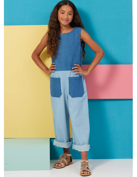 Dress, romper, and hat pattern - Butterick 6937