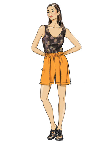 Patron de short ou pantalon - Butterick 7000