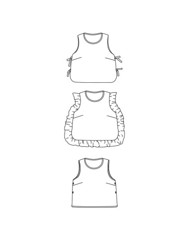Brisbane Vest or Sleeveless Sweater Pattern - Ikatee