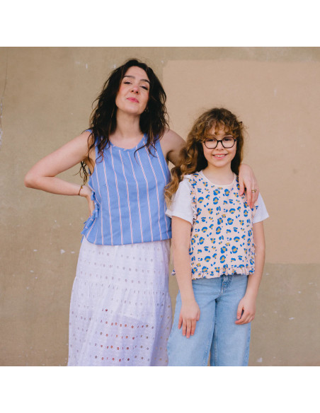 Brisbane kids sleeveless vest or sweater pattern - Ikatee