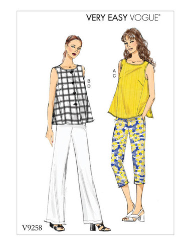 Pattern for tops and pants - Vogue 9258