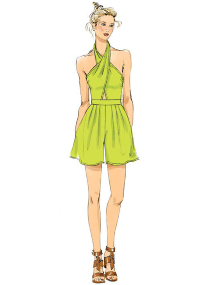 Romper and jumpsuit pattern - Vogue 9259