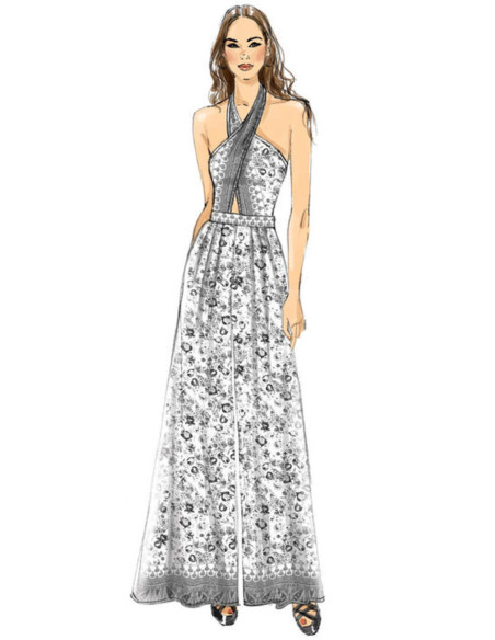 Romper and jumpsuit pattern - Vogue 9259