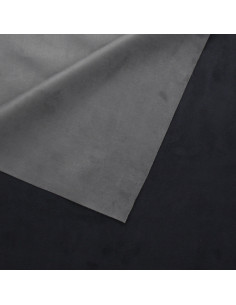 Multicolored suede blackout fabric - Anthracite/Black