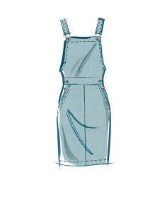 Overall Skirt Pattern - McCall's 8345 2