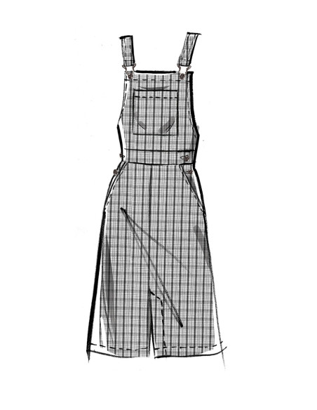 Overall skirt pattern - McCall's 8345