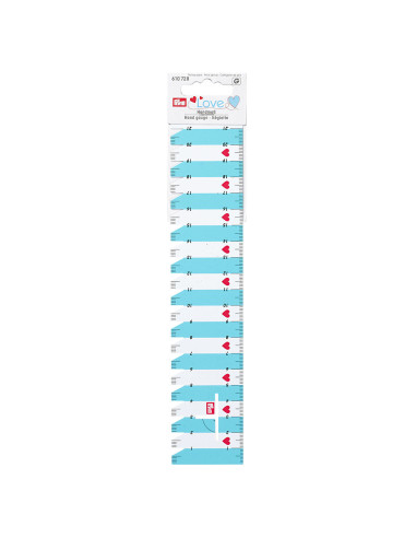 Ruler for pleats and hems - Mint green