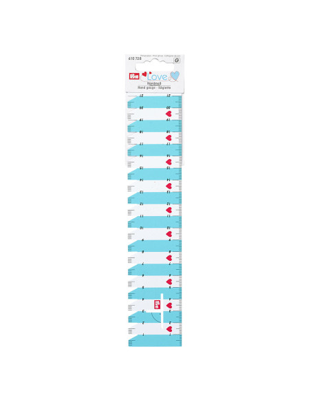 Ruler for pleats and hems - Mint green