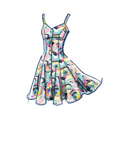 Dress and belt pattern - McCall's 8177 2