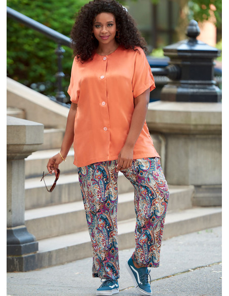 Shirt, top, skirt, and pants pattern - McCall's 8159
