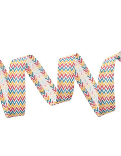 Chevron pattern bias - Red, yellow, and blue