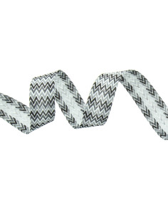 Chevron pattern bias - Black, gray, and white