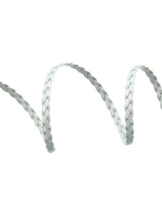 Matte silver-like braid