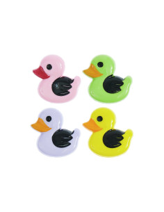 Set of 4 duck buttons - Multicolored 18 x 19 mm 2