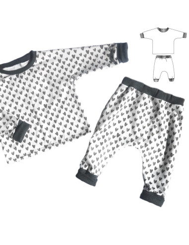 Cordoba Pajama and Jogging Pattern - Ikatee