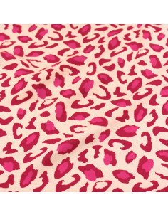 Bagheera Red Pomegranate Viscose Fabric - Églantine & Zoé
