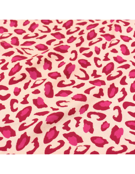 Bagheera Red Pomegranate Viscose Fabric - Églantine & Zoé