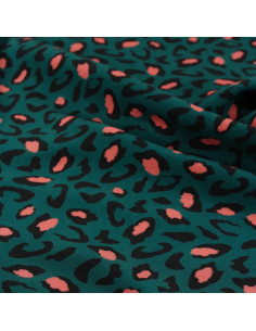 Bagheera Dark Lagoon Green Viscose Fabric - Églantine & Zoé
