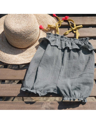 Volantis Romper Pattern - Ikatee