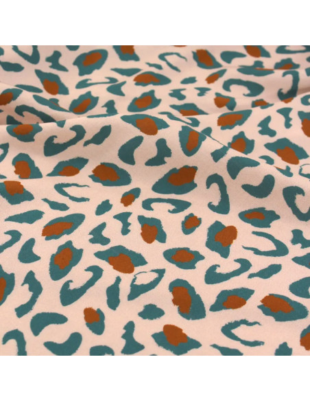 Bagheera Eucalyptus Green Viscose Fabric - Églantine & Zoé