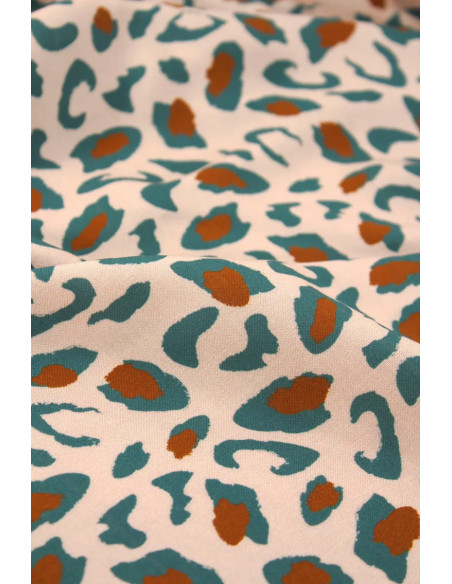 Bagheera Eucalyptus Green Viscose Fabric - Églantine & Zoé