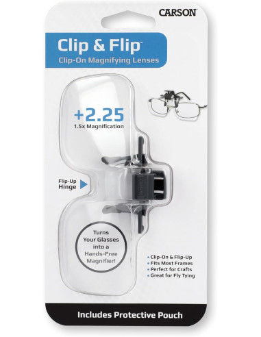 Clip-on magnifying glasses X1.5 Carson Optical