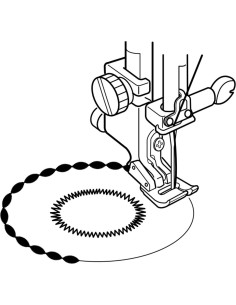 Closed toe foot for Janome application 2