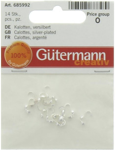 Gütermann Caps - Silver Plated