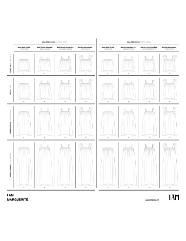 Marguerite top and dress pattern - I am patterns