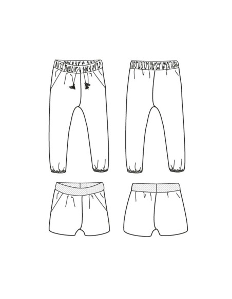 Dakar pants and shorts pattern - Ikatee
