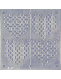 Template for Sashiko Restyle - Hearts 2