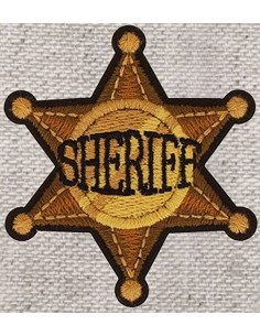 Écusson thermocollant étoile de sheriff