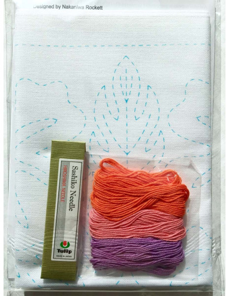 Sashiko kit Hawaii Hibiscus