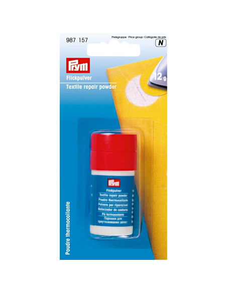 Iron-on adhesive powder