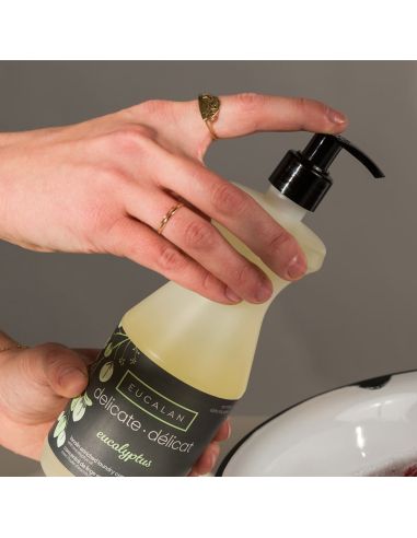 Spray pump for Eucalan laundry detergent