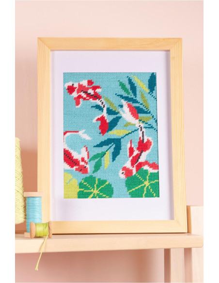 Penelope canvas carp pattern