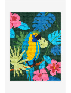 Penelope canvas parrot pattern 2