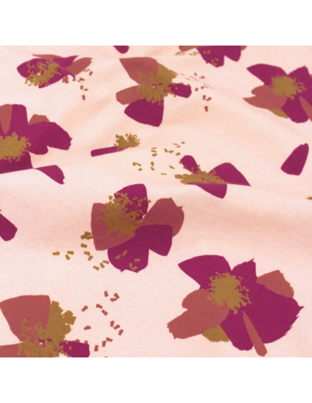 Anémona Nude Cotton Jersey Fabric - Églantine & Zoé
