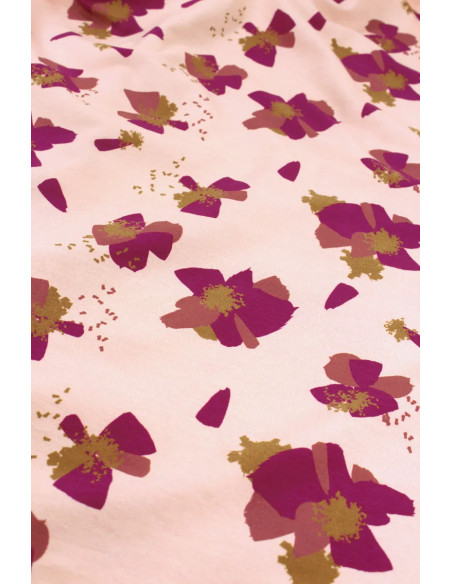 Anémona Nude Cotton Jersey Fabric - Églantine & Zoé