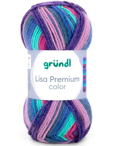 Fil à tricoter Lisa Premium color Gründl