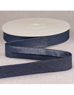 Metallic Jean Bias - Dark Blue