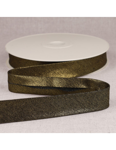 Metallic Jean Bias - Black Gold